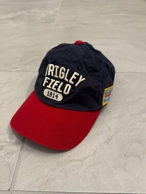 American Needle Wrigley Field Chicago Cubs Hat Navy Red Cap